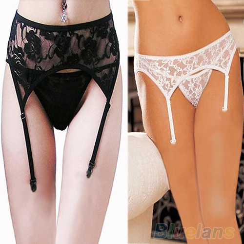 Hot Sexy Women Ultrathin Lace Top Sheer Thigh High Silk Stockings