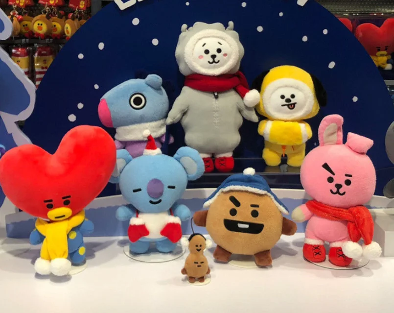 bts heart plush