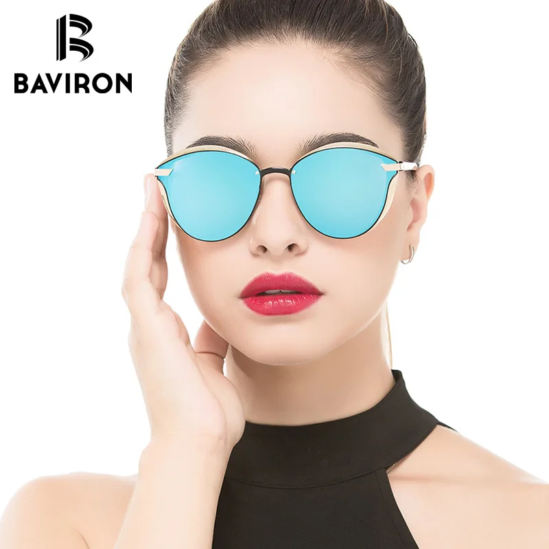 BAVIRON Роскошные 3D солнцезащитные очки Для женщин модные Стиль щит с