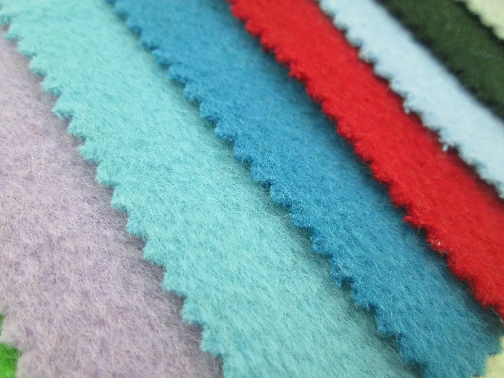 High quality 50 wool Synthetic fabrics nonwoven 2 mm wind 41 color