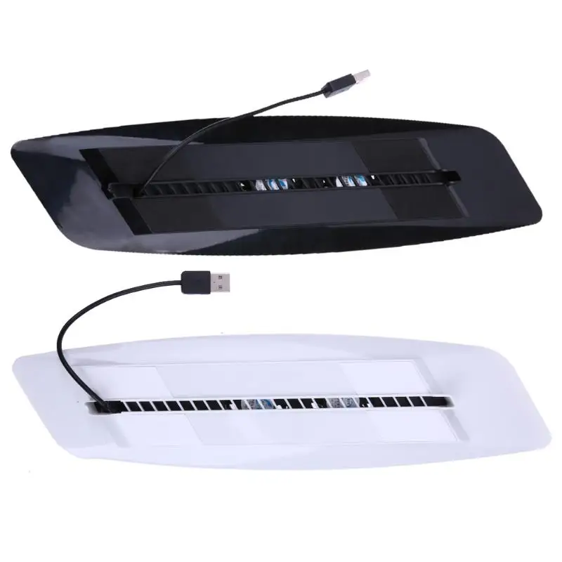 USB Hub Gaming Cooler Dual Controller Charging Dock Console Stand Cooling Fan for PS4 Gaming Console White/Black