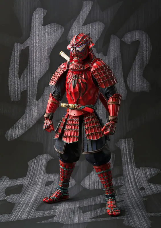 

Spider-Man Action Figure Warrior Spiderman Sic Samurai Taisho PVC MOVIE Realization 170mm Anime The Amazing Spider-Man