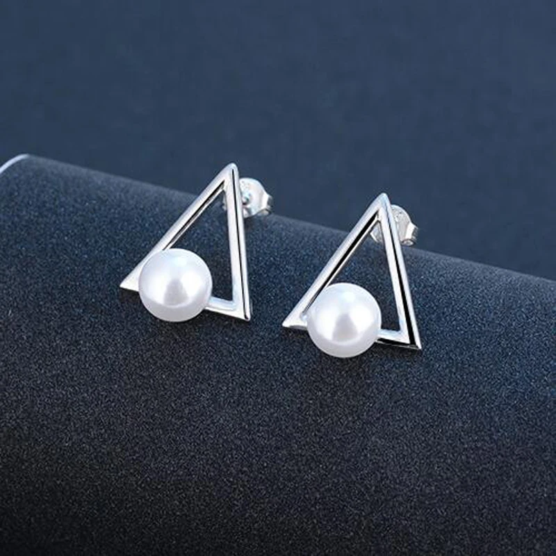 Svarowski Mujer Pendientes Aretes Con Cierre Francese De Plata 925