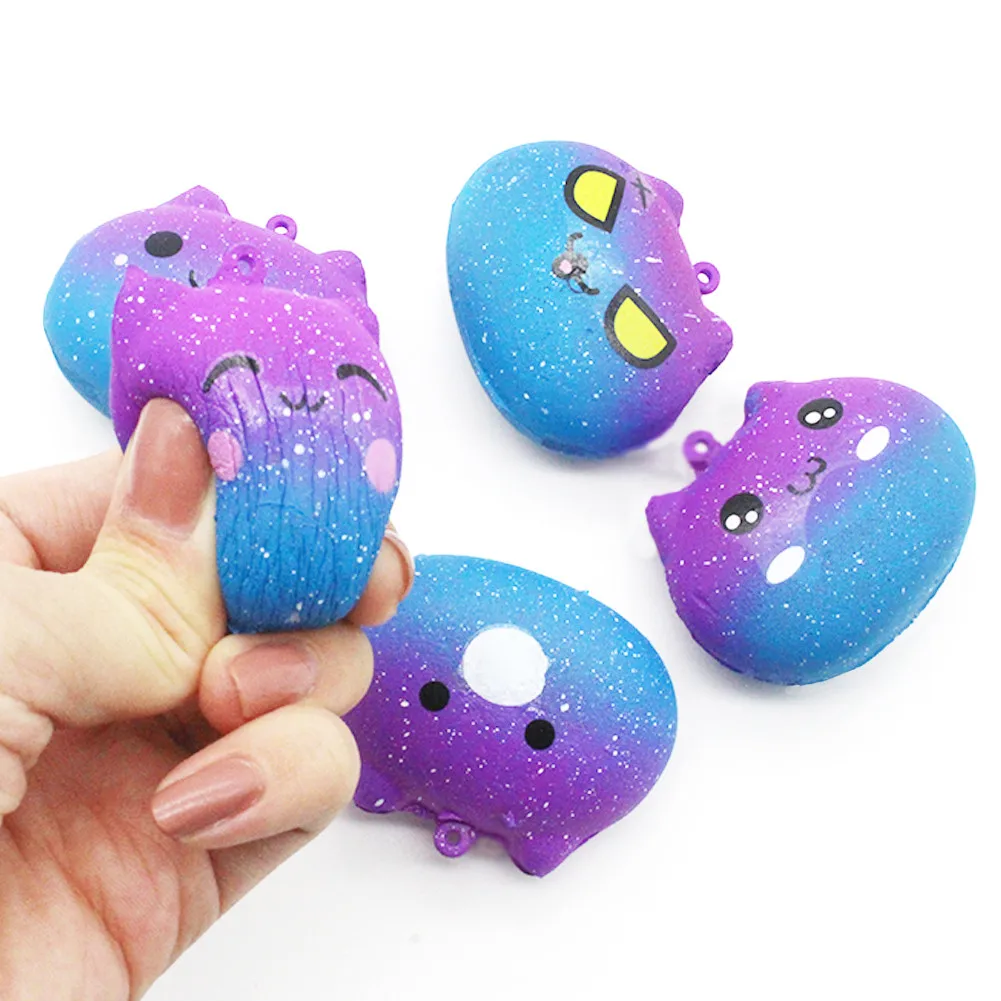 Антистрессовая игрушка Squishies Galaxy Kitty медленно поднимающийся мультяшный крем Ароматические игрушки для снятия стресса забавные подарочные игры для детей# O30