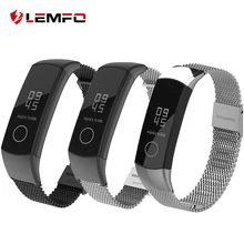 LEMFO смарт-аксессуары для huawei Honor Band 4 ремешок анти-потеря Замена Миланский стальной браслет прецизионный сетчатый ремешок 5 ремешок