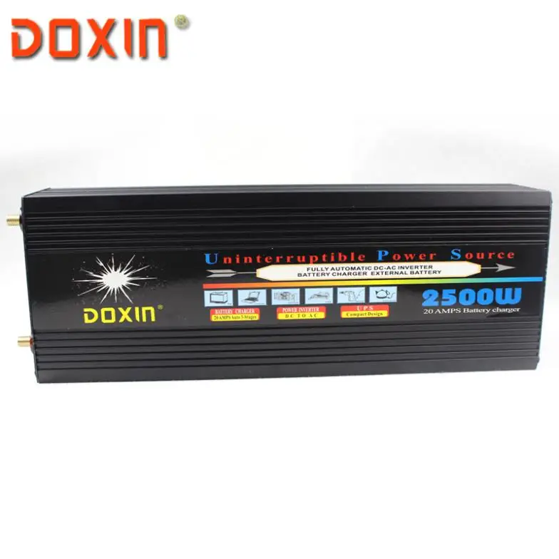 AC/DC/AC автомобильный инвертор 12V 220V 2500W Универсальная Система бесперебойного питания/источник бесперебойного питания UPS