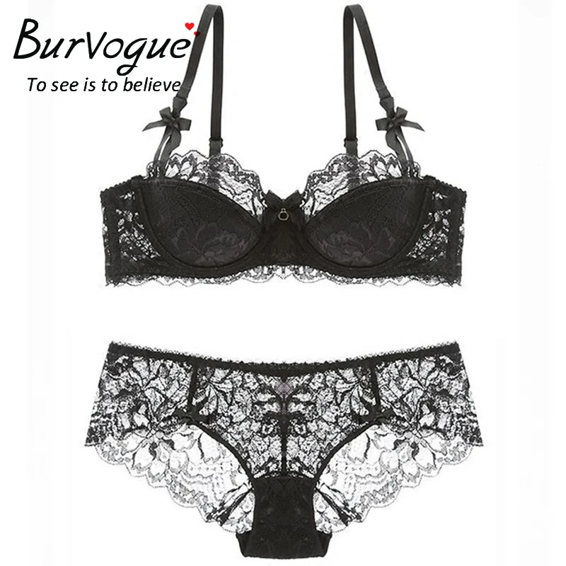 black lace lingerie set