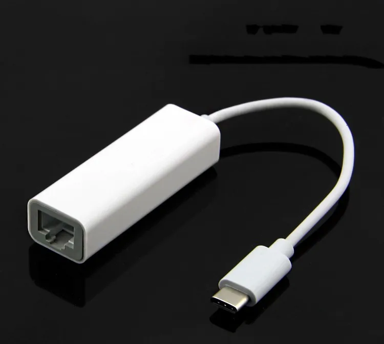 USB C USB 3,1 type C RJ45 Ethernet сетевой адаптер для Macbook Air Pro другой тип C компьютер для использования проводной Интернет-кабель Белый