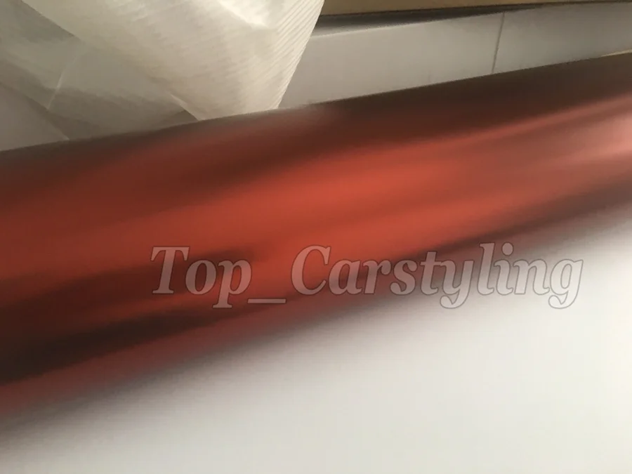 brown matte chrome satin chrome coffee car wrapping styling with air bubble free (5)