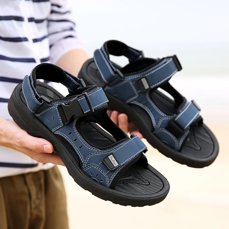 

Summer Beach&Outdoor Sandals Shoes Men Beach Light Slippers Male Breathable Mesh Sports Shoes Hiking Sneakers