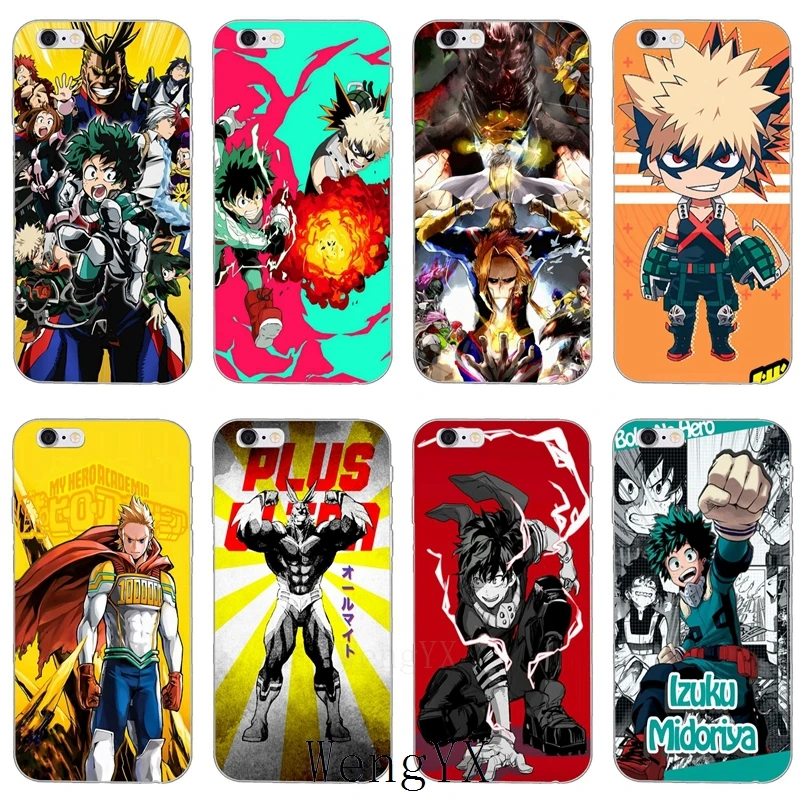

My Hero Academia midoriya bakugou slim Soft phone cover case For Huawei Honor 4C 5A 5X 5C 6 Play 6X 6A 6C pro 7X 8 9 Lite V8 V10