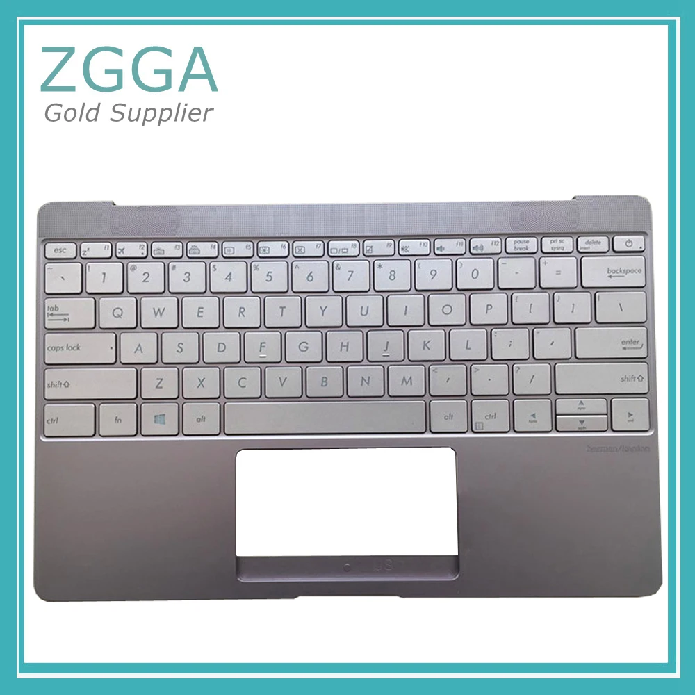 Подлинный чехол для ноутбука ASUS UX390 серии UX390UA, верхний чехол с американской клавиатурой, синий, 13N0-UWA0421, золотистый, серебристый