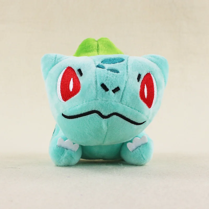 13cm Anime Bulbasaur Plush Toy Kawaii Mini Bulbasaur Stuffed Toy Doll Gift for Kids