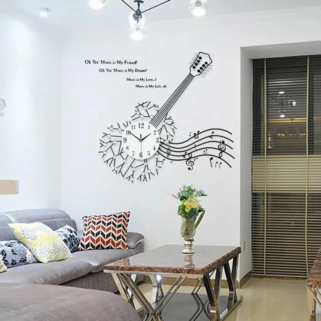 3D Grote Wandklok 34 stks Diamonds Woonkamer Moderne Ontwerp Grote ... 3D Grote Wandklok 34 stks Diamonds Woonkamer Moderne Ontwerp Grote ...