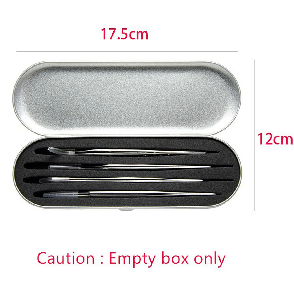 

1pc Sliver/Pink Portable eyelash tweezer Storage Eyelash Extension Tweezers Organizer Case Eyeliner Box Eyeliner Pencil Case