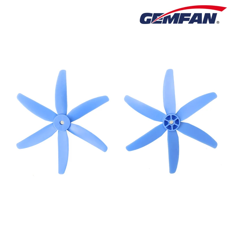 4 пары/8 шт Gemfan стекловолокно 6 лезвий 5x4x6 CW CCW Пропеллер для Мини FPV Racing Quad Props 1806 2205