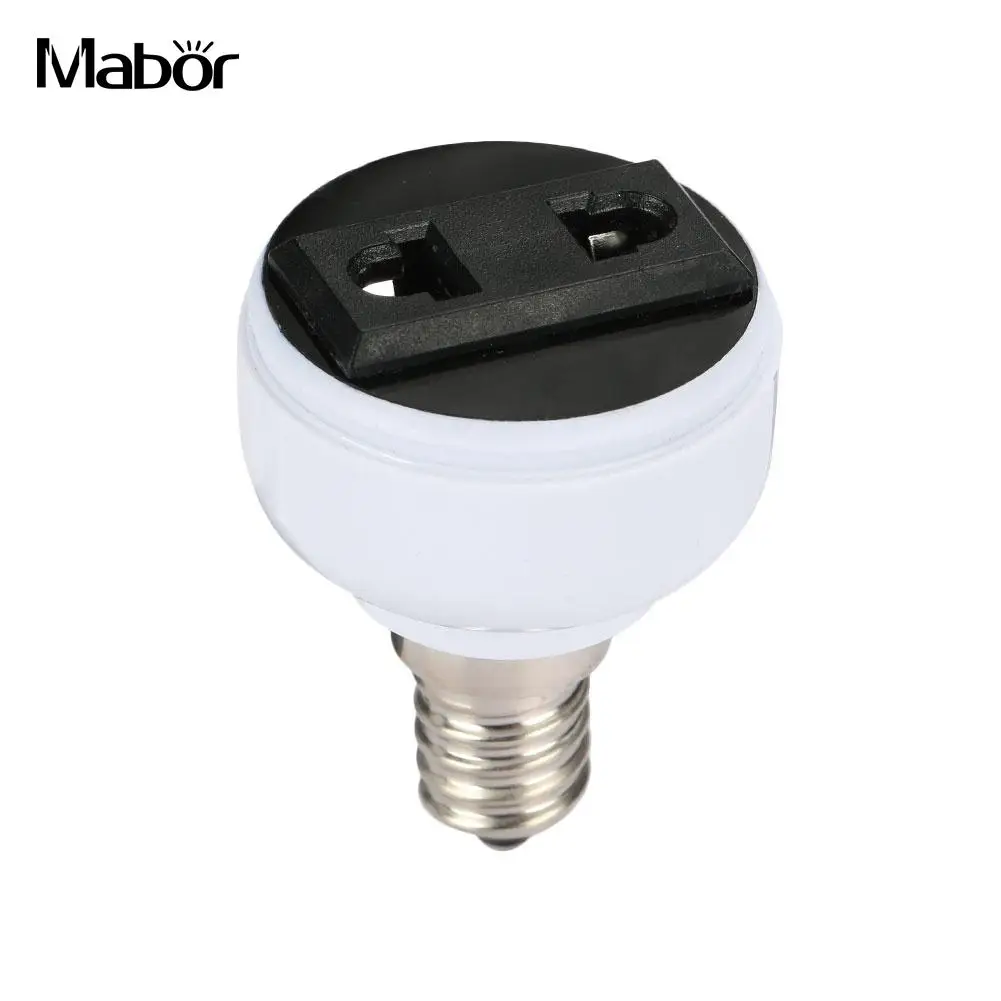 

Bulb Holder Practical Power Socket Two-Pin Outlet Lighting Parts 5.2 * 4 * 4cm for EU/ US Plug Converter Lamp Adapter