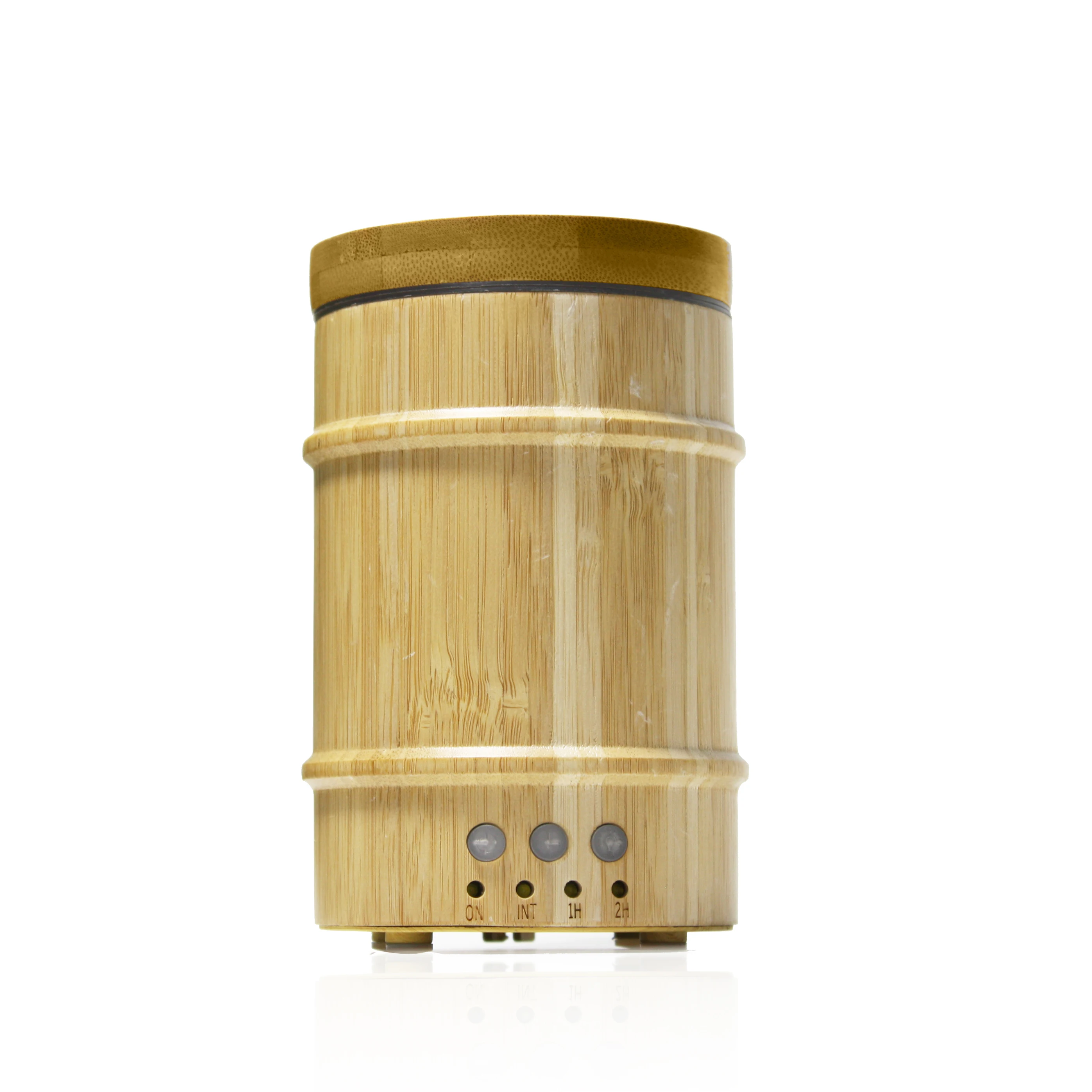 

VVPEC Ultrasonic Aromatherapy Essential Oil Diffuser Wood Grain Hallow 7 Color Light Aroma Lamp Humidifier Home(Eu Plug)