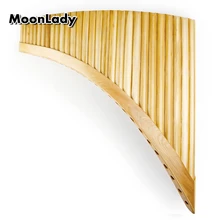 29 Pipes Pan Flute F Key Chinese Musical Instruments Original Color Brown Traditional Woodwind Instrument Handmade Pan Pipes