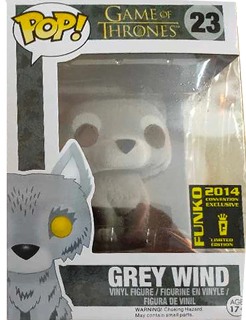 Funko pop Игра престолов серый ветер призрак (Флокированный) SDCC свалчатая фигурка