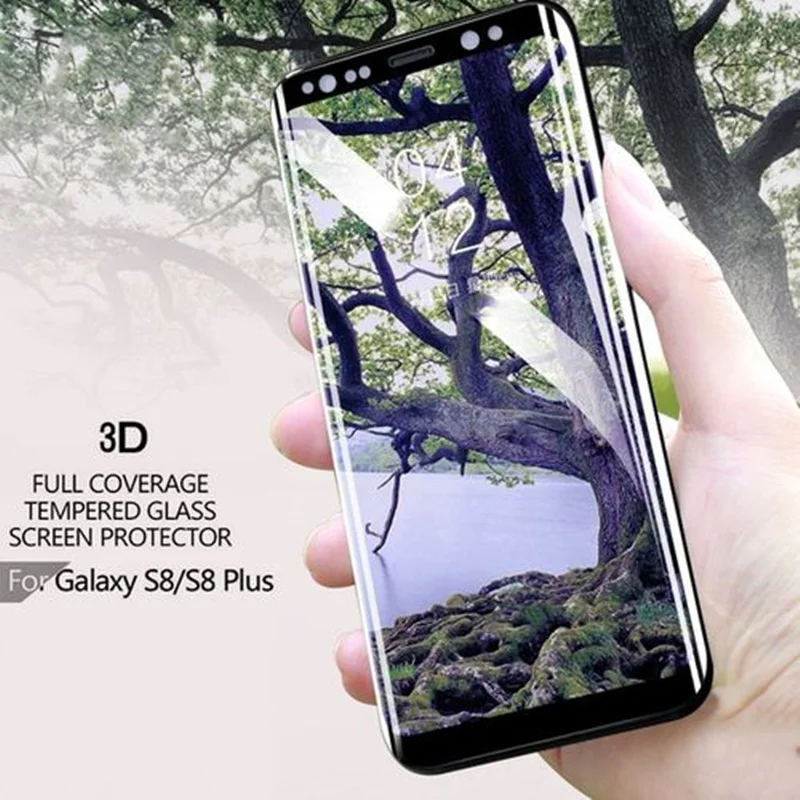 Полностью изогнутая Защита экрана для samsung Galaxy S9 S8 Plus S7 S7edge S6 edge Note 8 Note 9 S6edge Plus закаленное стекло Sklo