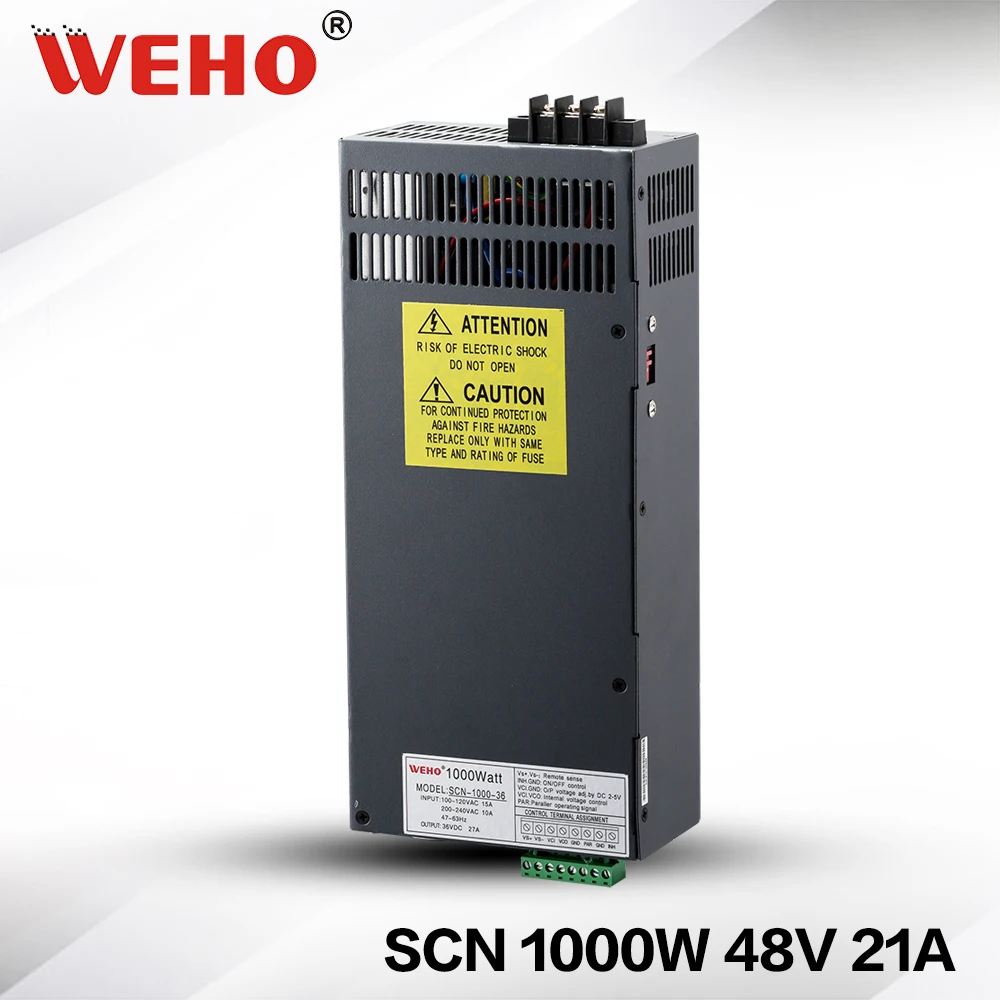 (SCN-1000-48) Алюминиевый корпус 1000 Вт cctv импульсивный Источник питания переменного
