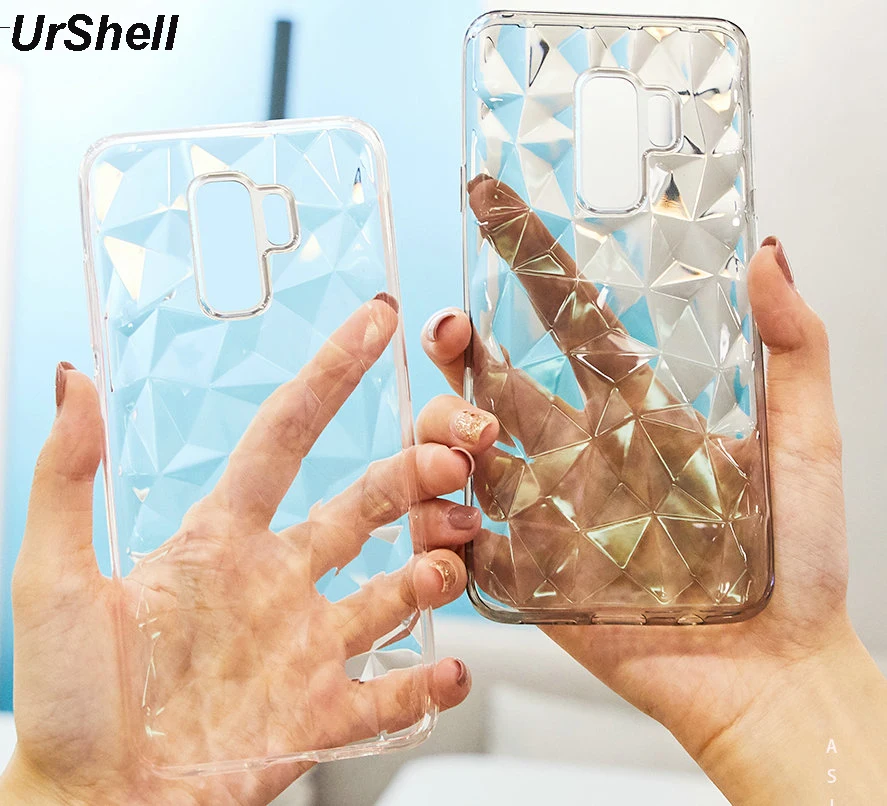 

3D Diamond Phone Cases For Samsung Galaxy S10 S10E S8 S9 Plus Note 8 Soft TPU Transparent Case For Samsung Galaxy A8 2018 Plus