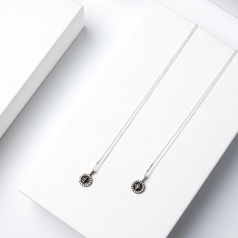 Бутик amorita silver925 крест с CZ ключицы цепи ожерелье