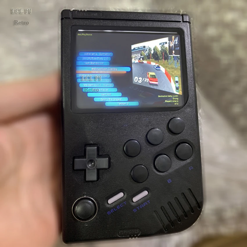 LCL-Pi Retro Raspberry Pi for gameboy handheld game console with Super IPS / Shock joystick / boy pi 3B/B+ 64G Classic color