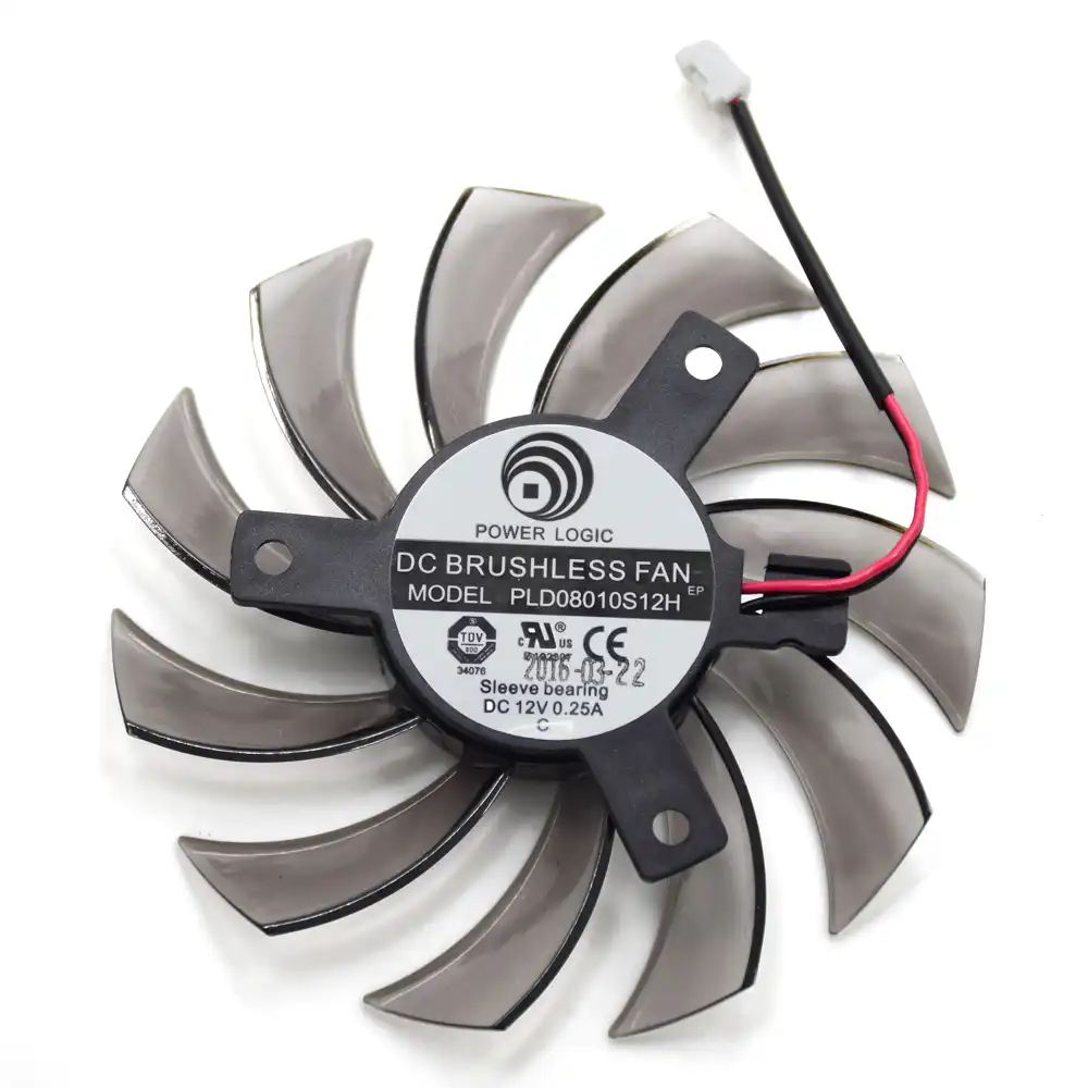 75mm Plds12h 2pin 3pin Hd 6850 Cooler Fan For Nvidia Geforce Gtx 560 460 Ti R7 260x R270x Msi 560 Ti Graphics Video Card Fans Cooling Aliexpress
