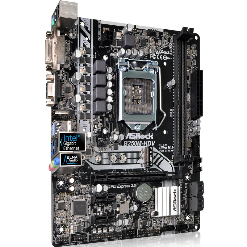 B250M-HDV настольного компьютера материнская плата DDR4 1151 интерфейс | Компьютеры и