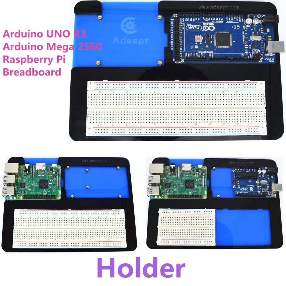 Adeept акриловый 5 в 1 макет держатель для Arduino UNO R3 Mega 2560, Raspberry Pi 3