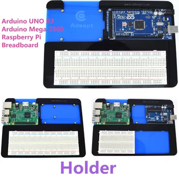 

Adeept Acrylic 5 in 1 Breadboard Holder for Arduino UNO R3 Mega 2560,Raspberry Pi 3