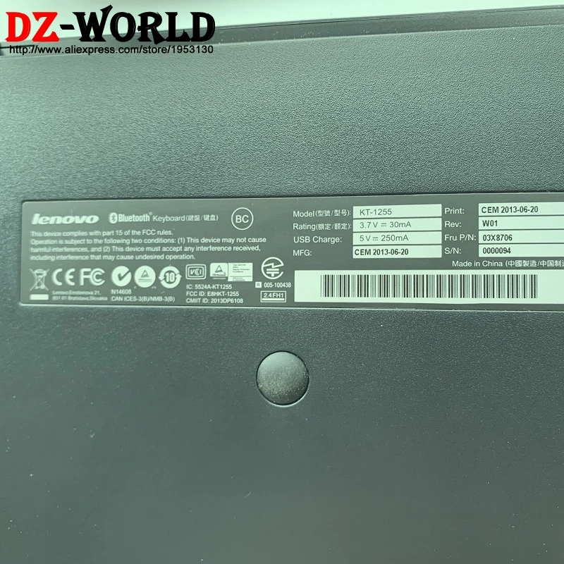 Оригинальный новый планшетный ПК Lenovo ThinkPad Bluetooth IT итальянская клавиатура