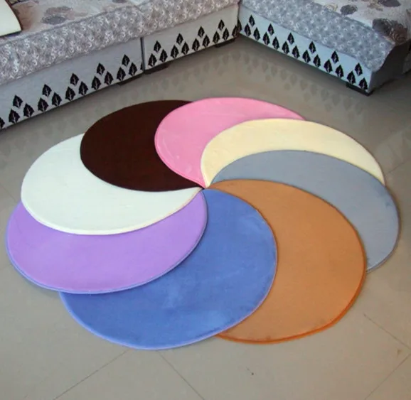 Coral fleece circle mats circle carpet stool pad small round pad yoga