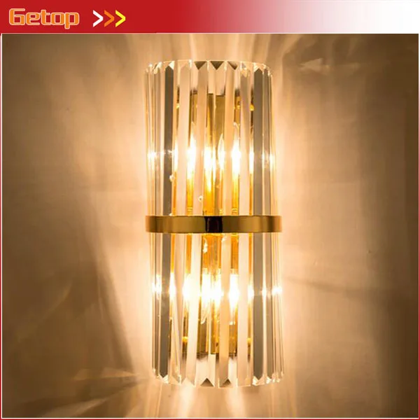 

Post Modern Minimalist Creative Crystal Wall Lamp Bar Shop Luxury Villa Bedroom Bedside Nordic Wall Lamp European Lighting