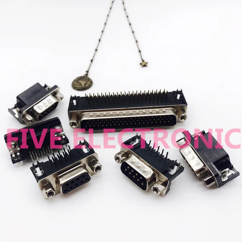 

Plate-Insert welded DR9 DR15 DR25 DR37 DB Male & Female Connector.Stitch Bonder, VGA Socket 90degree bent pins