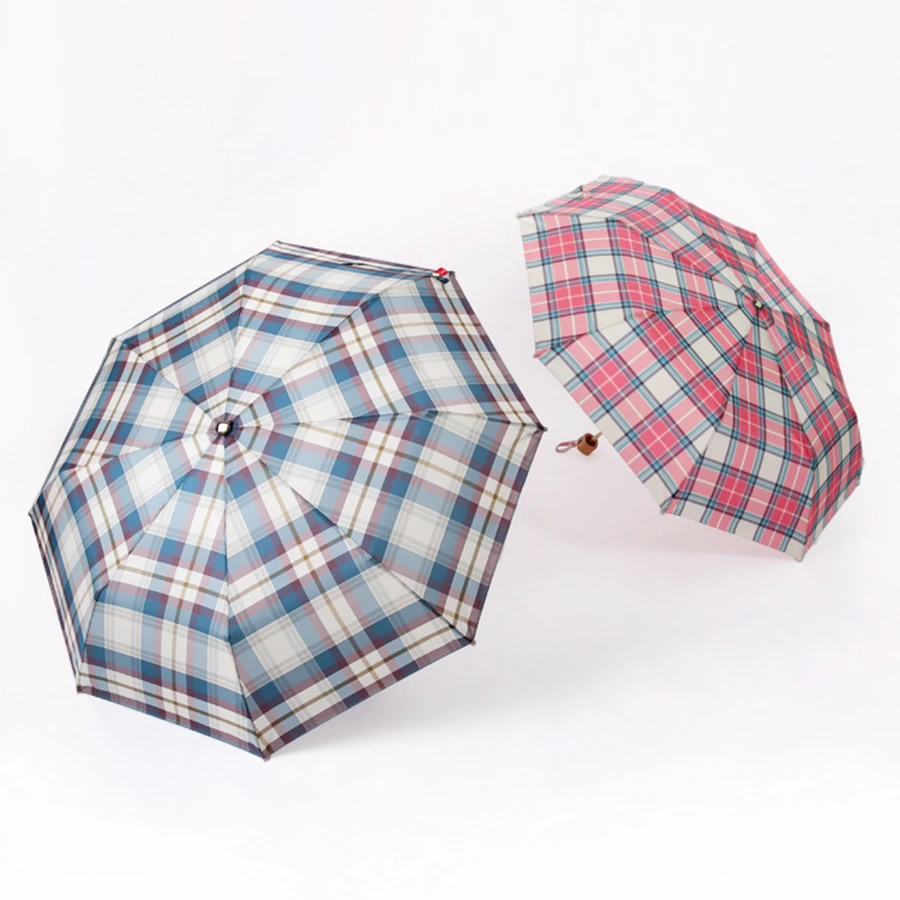 

Stylish Plaid Creative Art Umbrella Rain Women Floding Mini Famale Umbrella Men Kids Guarda Top Rain Umbrellas Anti UV 50CW095
