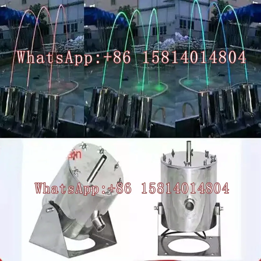 Из нержавеющей стали сверкающий фонтан, прыгающая весенняя волна лампа, Цветной СВЕТОДИОДНЫЙ Луч фонтан, параболический луч фонтан