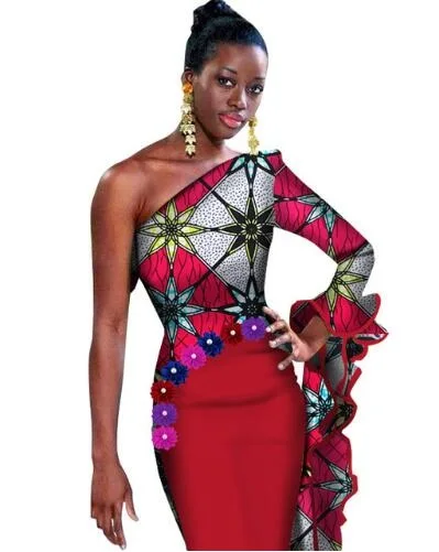 Африканские платья Специальное предложение 2019 хлопок ткань для платья платье горячая Распродажа африканская женская одежда