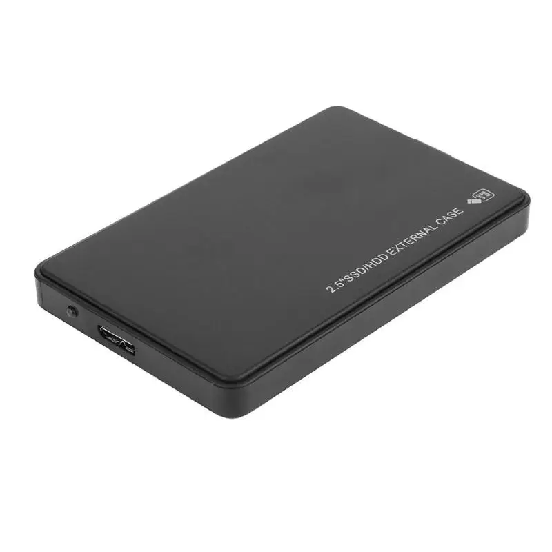 HDD SSD чехол 2,5 дюймов SATA на USB 3,0 адаптер Коробка для жесткого диска внешний HDD корпус для samsung Seagate SSD 1 ТБ 2 ТБ HDD - Цвет: Черный