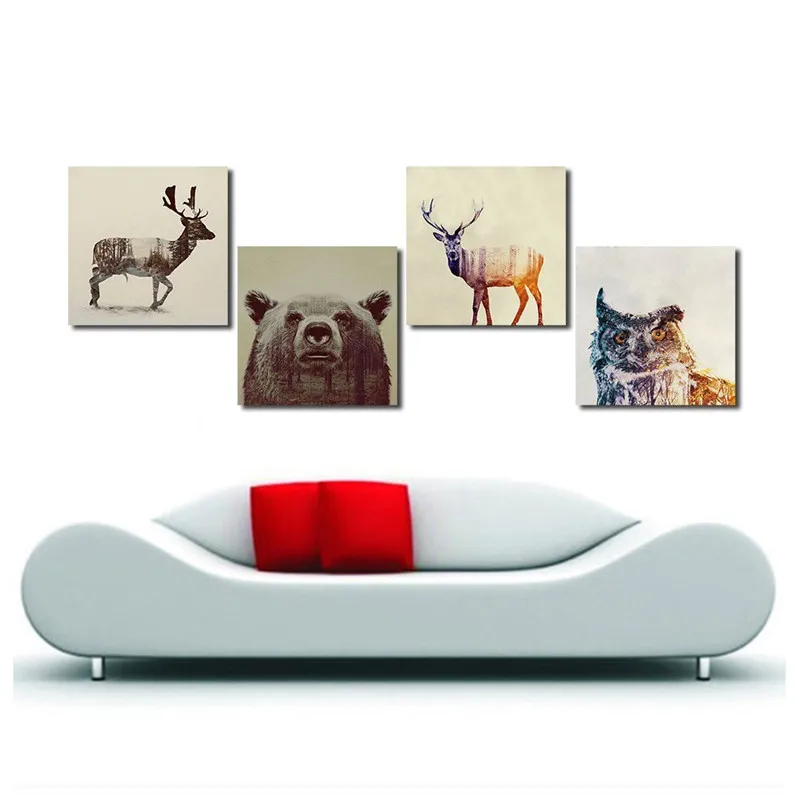Watercolor-Nordic-Animal-Lion-Bear-Panda-Art-Prints-Poster-Hipster-Wall-Picture-Canvas-Painting-Kids-Room (2)