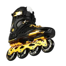 Recommended roundabout adult male and female flat flower skates adult roller skates inline round