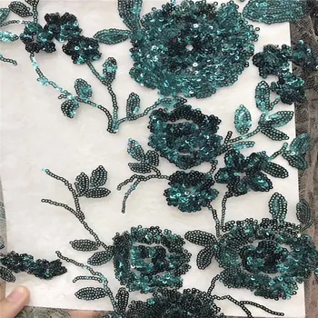 

African Lace Fabric Guipure sequin Tulle Lace Fabric with Fine Quality Nigerian net Lace Fabric in fashion HJ791-2