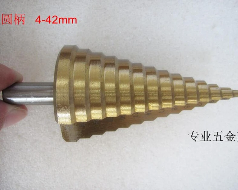 4-42 мм, быстрорежущее ступенчатое сверло, размер 4-42 мм, прямые рифленые ступенчатые сверла, Набор круглых ХВОСТОВИКОВ