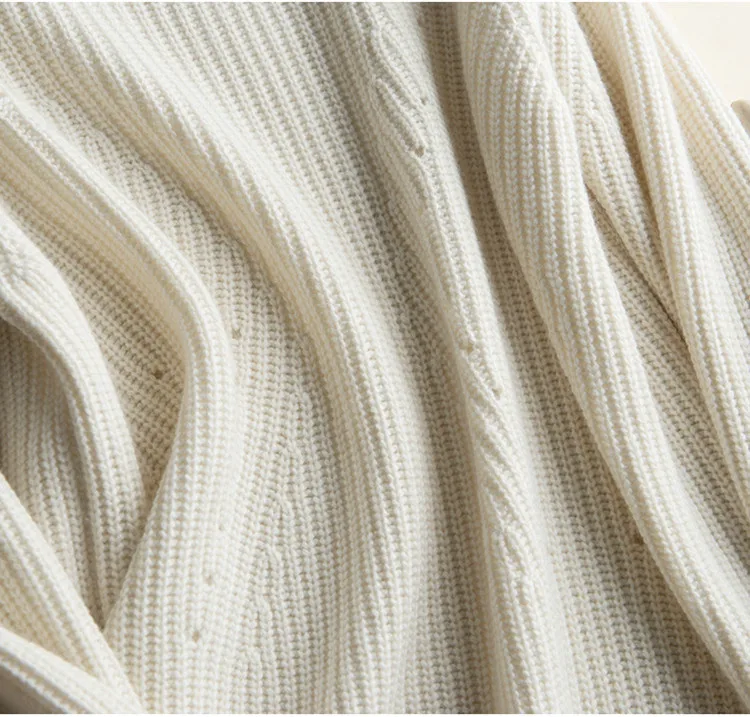 Козья кашемировая Толстая вязаная женская мода с круглым вырезом короткий открытый подол пуловер свитер сплошной цвет M-L Розничная и