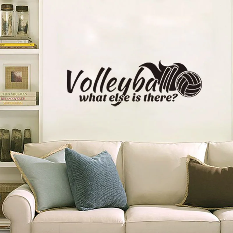 Volleyball Letter Wall Stickers Home Decor Living Toom Bedroom DIY Wall Decals Removable Wall Sticker Decal Baby Room Decoration