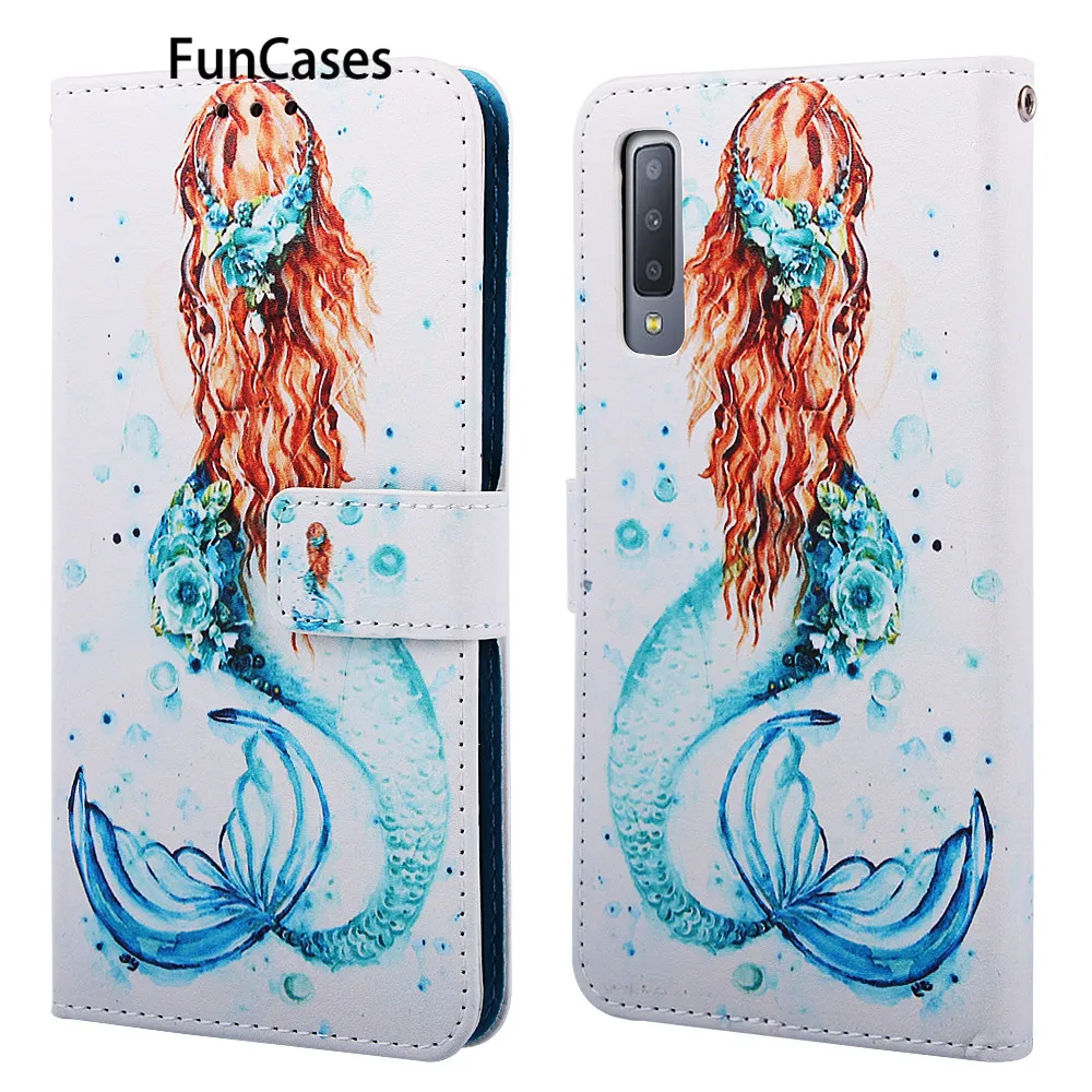 Marble Cases For coque Samsung A7 2019 Hound Portable Fitted Case sFor Ajax Samsung phone case A750 2018 Wallet Flip Case sumsug