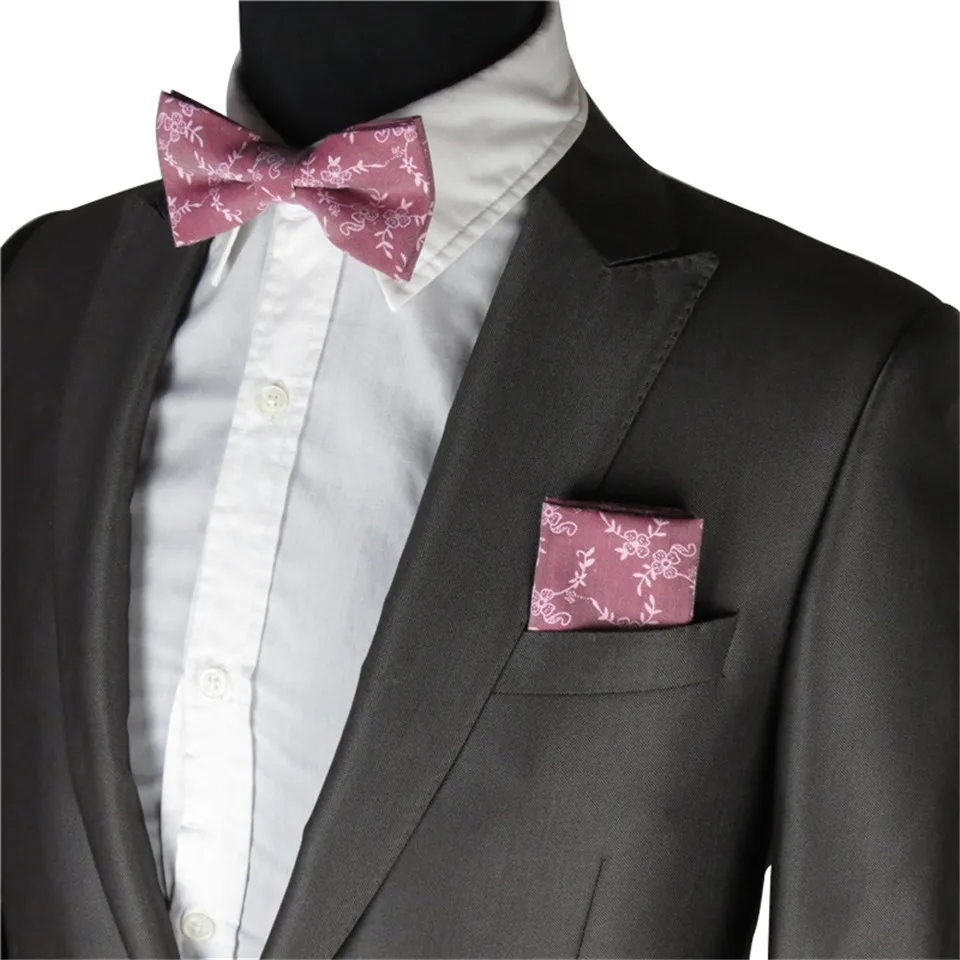 Мужской галстук + галстук-бабочка + платок цветочный галстук набор карманные квадратные Узкие галстуки для мужской свадебный костюм