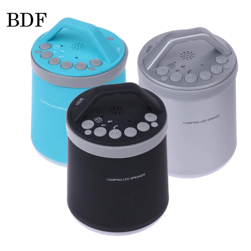 BDF B13 портативный беспроводной мини Bluetooth динамик Super Bass Boombox ночник для кемпинга
